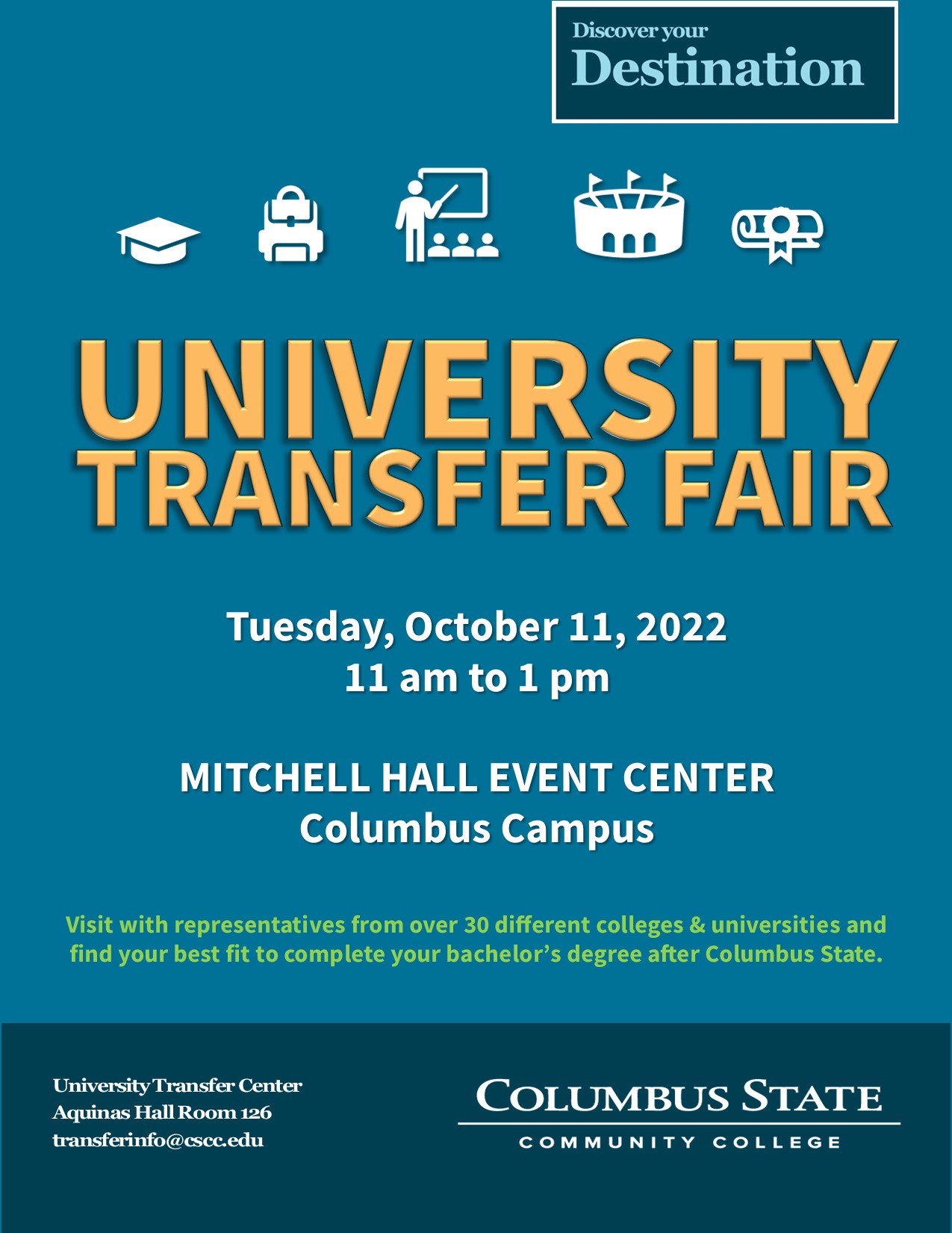 University Transfer Fair set for October 11 Columbus State Community